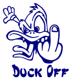 Duck Off Sticker (image for) Duck Off Sticker